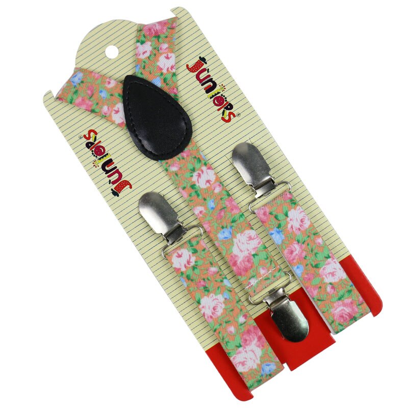 Winfox-Tirantes con estampado de flores para bebé, tirantes para chicos, elásticos, 2,5 cm de ancho: 04