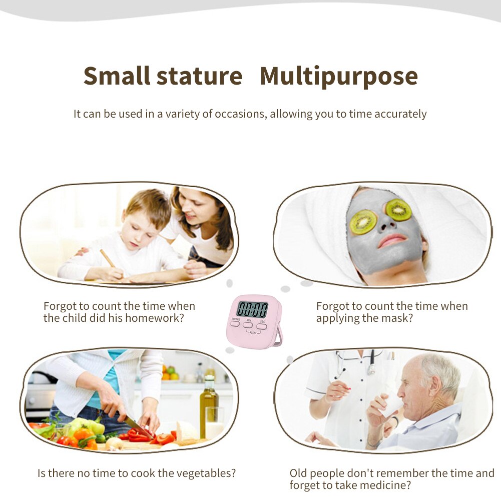 Multifunctionele Gereedschappen Alarm Slaap Stopwatch Klok Home Kitchen Cooking Countdown Alarm Timer Magnetische Digitale Slaap