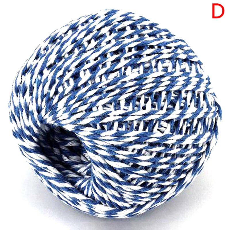 Hilo de algodón para carnicero, cuerda para preparación de carne, Trussing, cuerdas para barbacoa, carne, salchicha, cordel, herramientas de cocina, 75m, 1 rollo: D