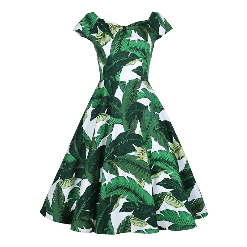100x140cm Elastic Green Leaves Printed Satin Drill Cotton Fabric Home Textile Handmade DIY Fabric For Sew TableCloth Fabric