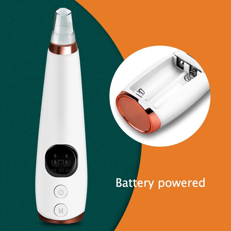 Blackhead Remover Facial Pore Clean Acne Extractor Kit Blackhead Remover Suction Tool 6 Replaceable Suction Heads: Blackhead Remover