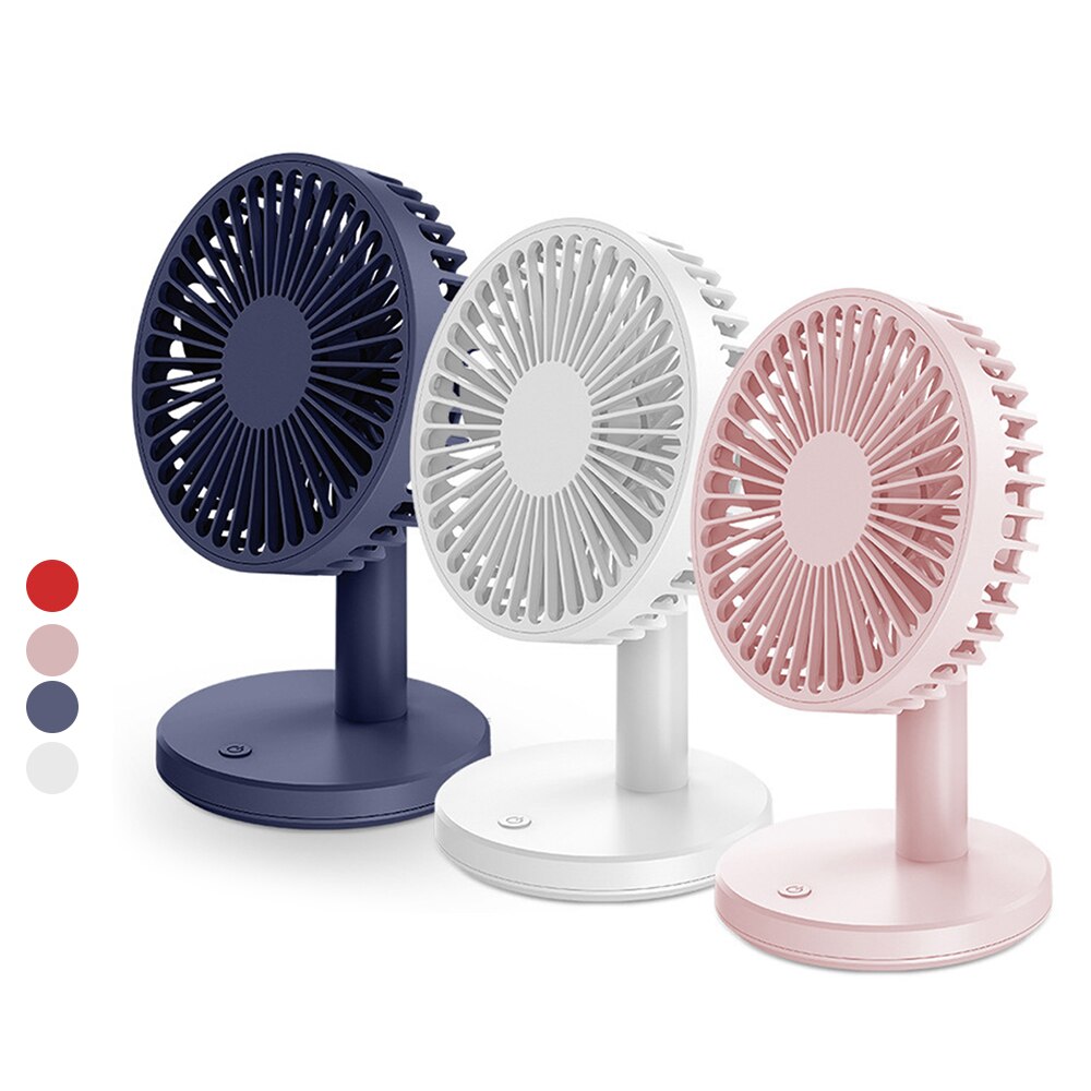 Usb uppladdningsbar skrivbordsfläkt bärbar ultratyst elektriska usb-fläktar tyst mini skrivbordsventilator fläkt för hemmet