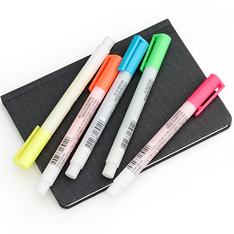 Japan zebra highlighter wks 9 5 stk farve højdepunkter markering studerende slik farve søde noter 4mm