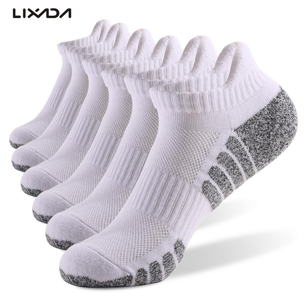 6 Pairs Sport Enkel Sokken Atletische Laag Uitgesneden Sokken Dikke Knit Herfst Winter Sokken Outdoor Fitness Ademend Snel Droog sokken