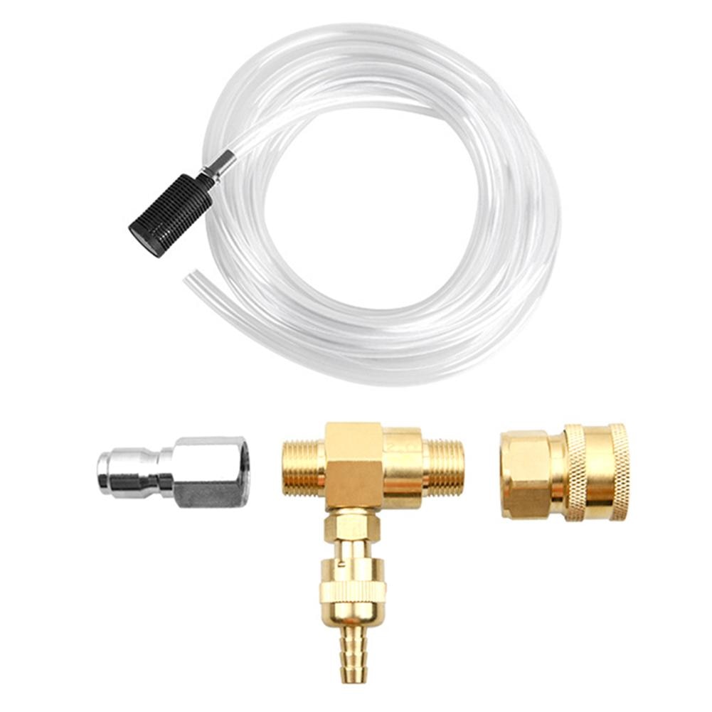 3/8 Inch Adjustable Chemical Soap Injector Syphon Hose Set for Pressure Washer