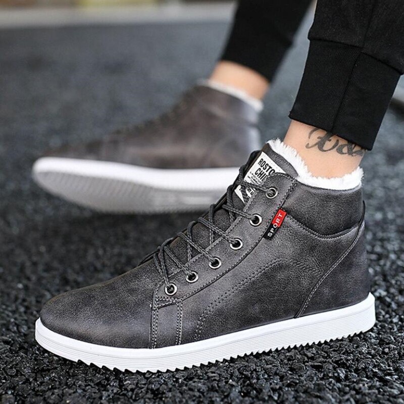 Winter herren Stiefel Winter Neue Männer lässig Hohe Zu Helfen Baumwolle Schuhe Flut Schuhe herren Wasserdichte nicht-Unterhose Warme Schnee Stiefel