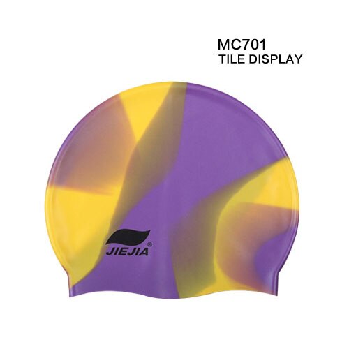 Unisex adult swim cap waterproof silicone swimming pool hart High elasticity: MC701