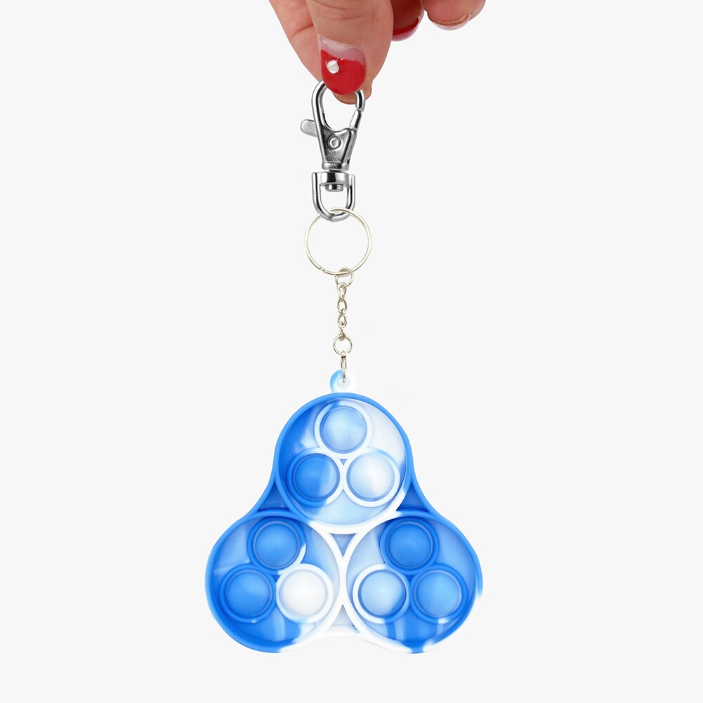 Push Bubble Fidget Sensory Toys Relief Stress Desktop Game Anti Stress Push Bubble Keychain Fidget Sensory Relaxing Toy