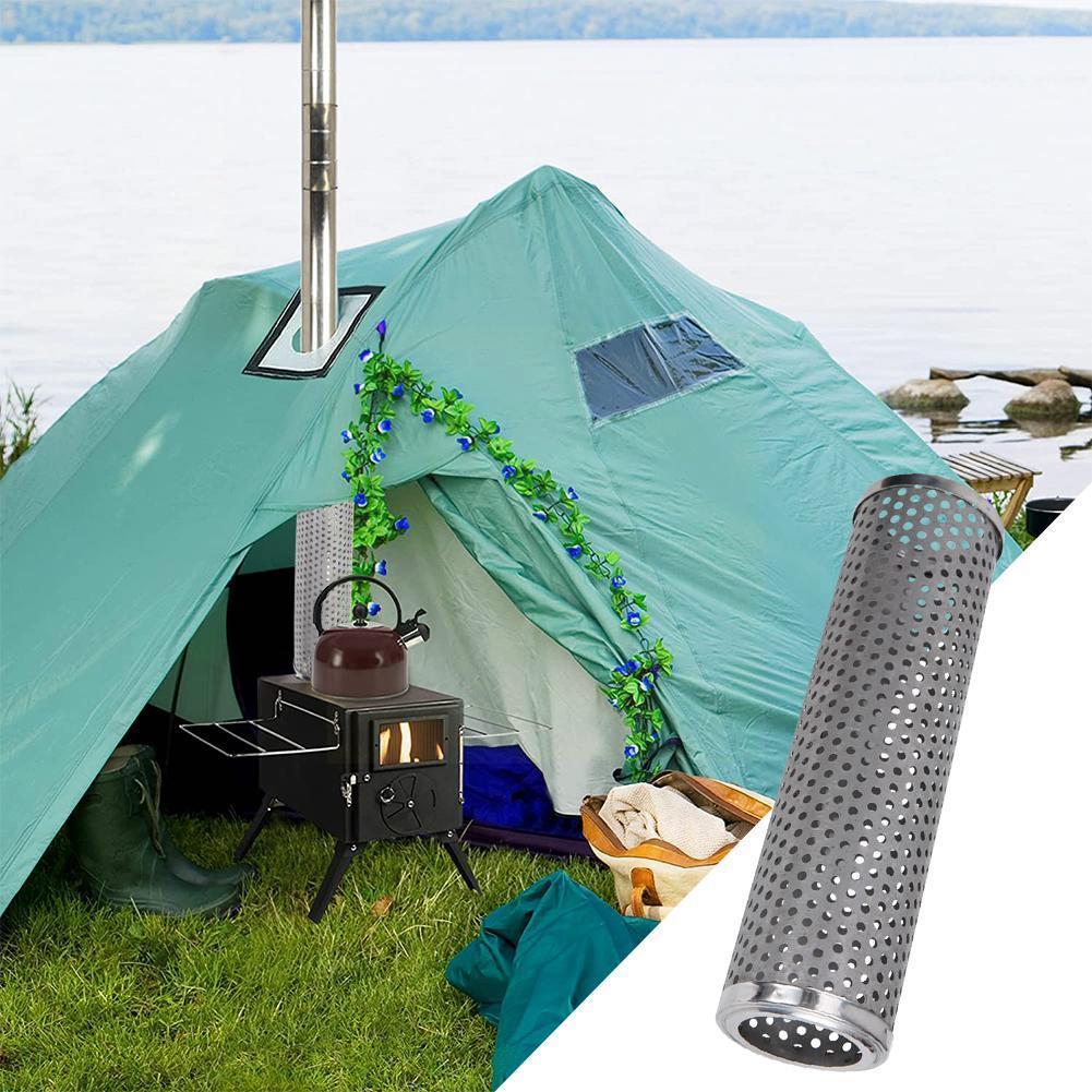 Wood Stove Anti-scalding Cover Camping Tent Stove Chimney Guard Pipe Accessories Campig Stove Protector Tent Smoke Equi O3c5