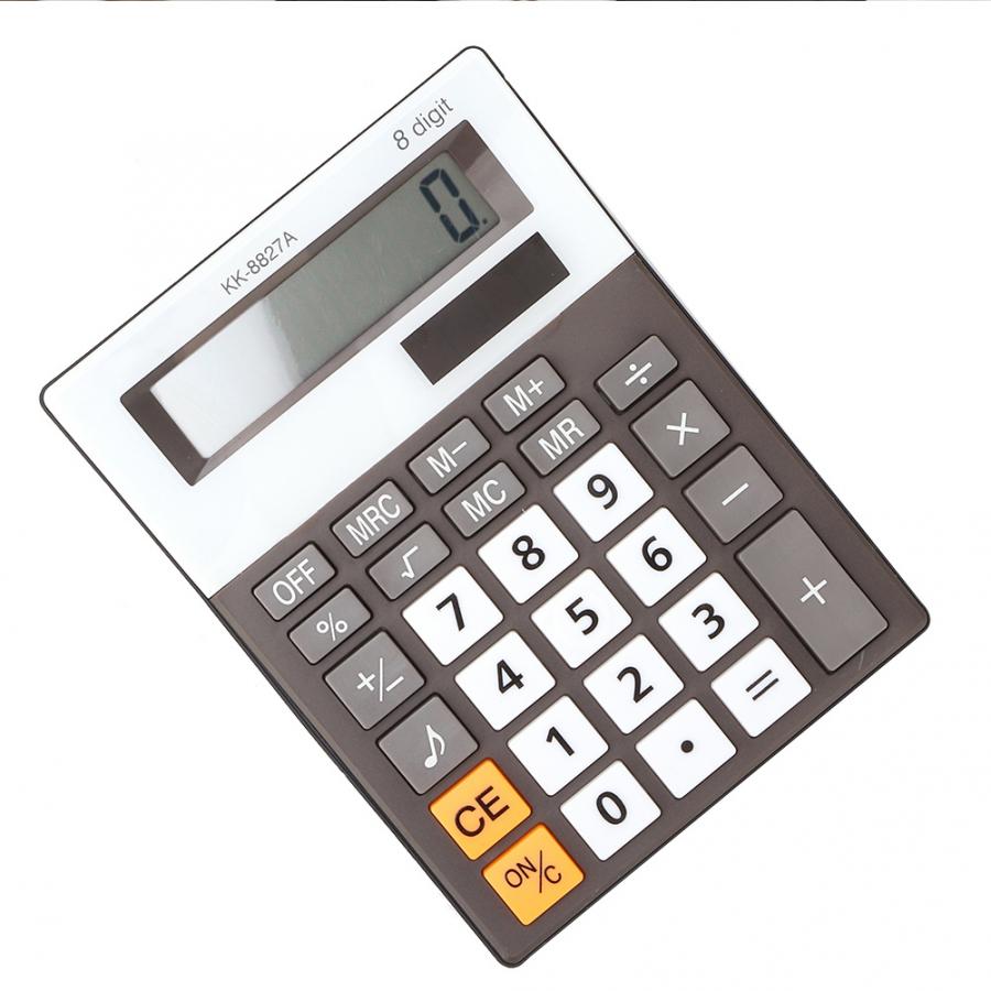 Plastic Student Desktop Music and Beep Voice Calculator with 8 Digits Screen and Simple (Not Included)