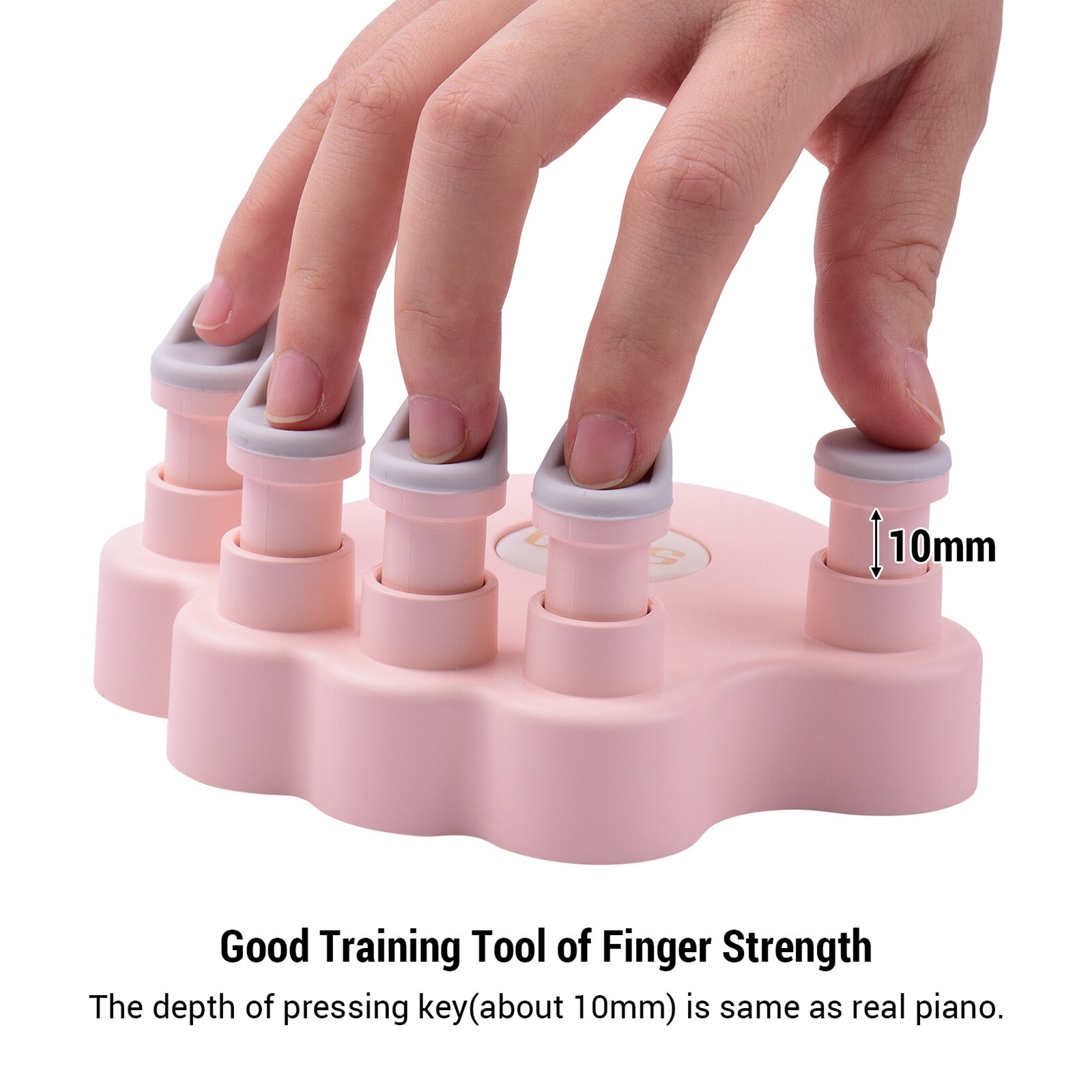 Piano Finger Trainers Strength Training Tools Finger Correctors Soft Finger Pads Piano Keyboard Finger Training 5 Round Keys
