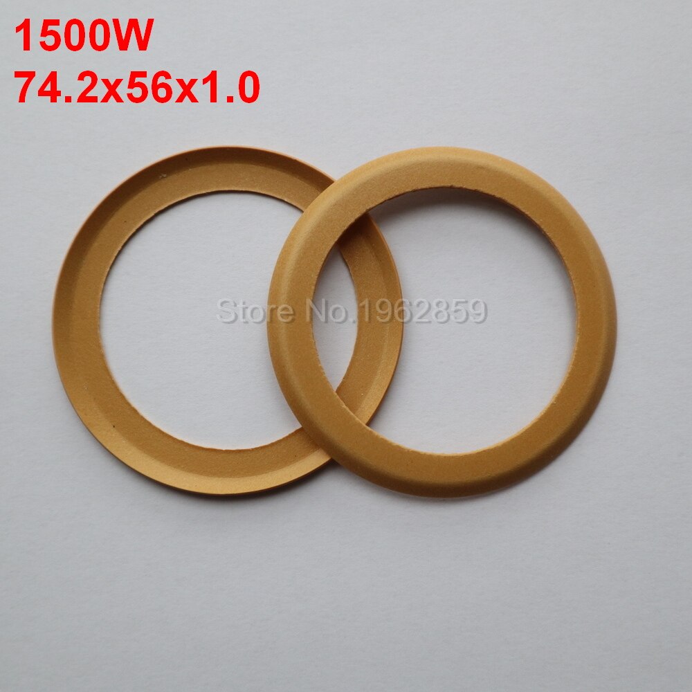2Pcs Cilinder Zuigers Polyimide Rubber Ring Voor 550W 750W 1100W 1500W Olievrije Luchtcompressor tandheelkundige Onderdelen: 1500W 74.2x56x1.0