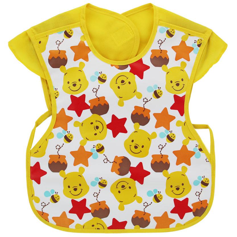 Baby Meal Pocket Waterproof Sleeveless Soft Plastic Baby Bib Meal Overcoat Reverse Dressing: P9