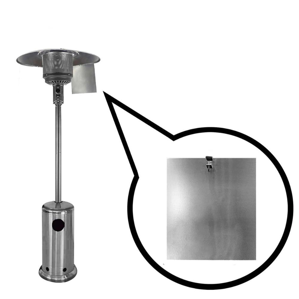 Deflector de calentador de Gas de Patio, Reflector de enfoque térmico para calentadores redondos de Gas Natural y propano para exteriores