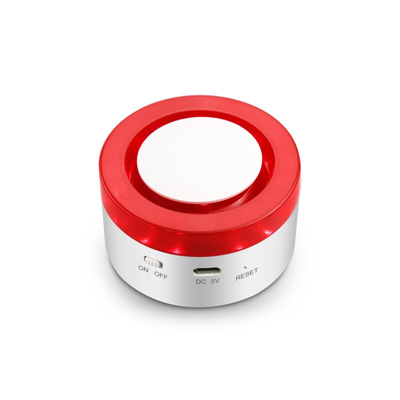 Smart WiFi Home Security Alarm System WiFi Siren Alarm Compatible with Alexa Google Home IFTTT Strobe Siren