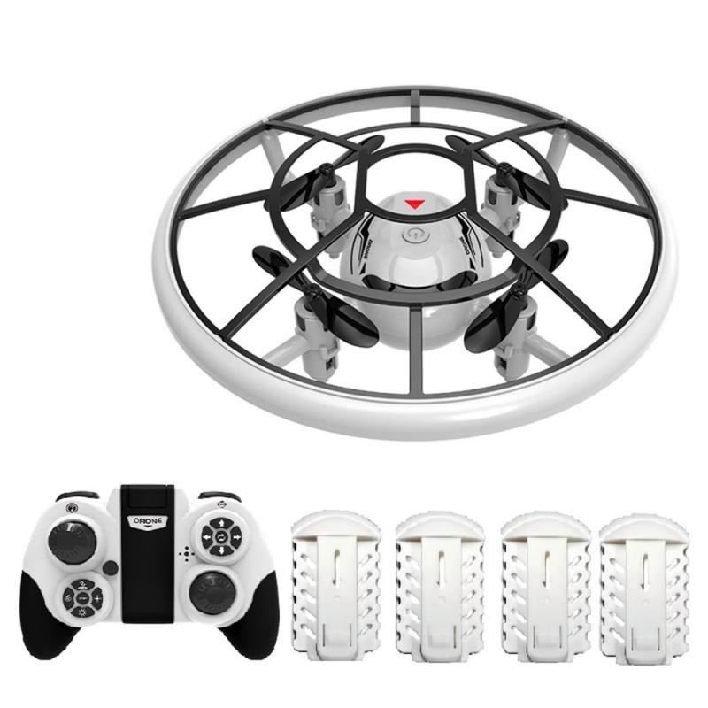 Mini Rc Ufo Drone Vliegtuigen Hand Sensing Infrarood Rc Helicopter Kleine Drohne Speelgoed Voor Kinderen Christmas: with 4pc battery