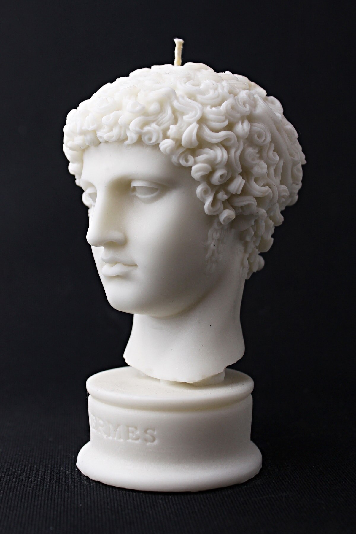 Hermes-escultura decorativa de vela, 9 cm