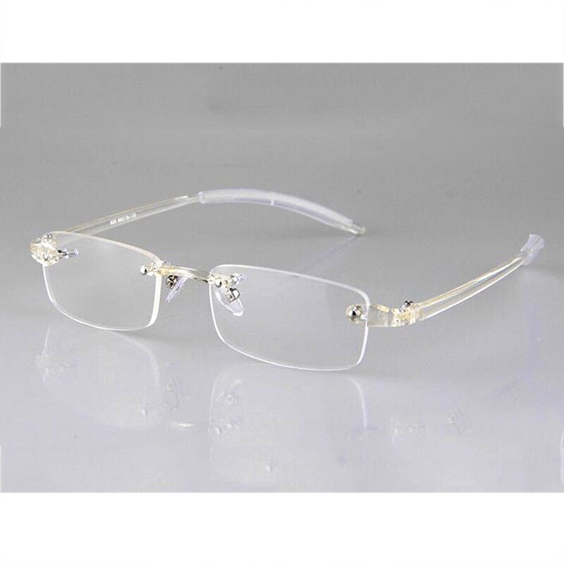 TR90 gafas sin marco para hombres y mujeres gafas azul ultraligero monturas flexibles elásticas transparentes lentes transparentes
