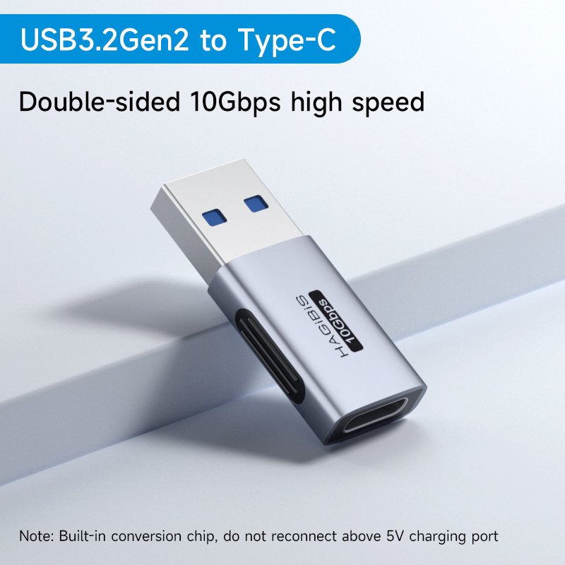 Hagibis USB to Type C OTG Adapter 10Gbps High-Speed Data Transfer USB C Male to A Female For Macbook Pro iPhone 16 iPad Tablet: WHITE