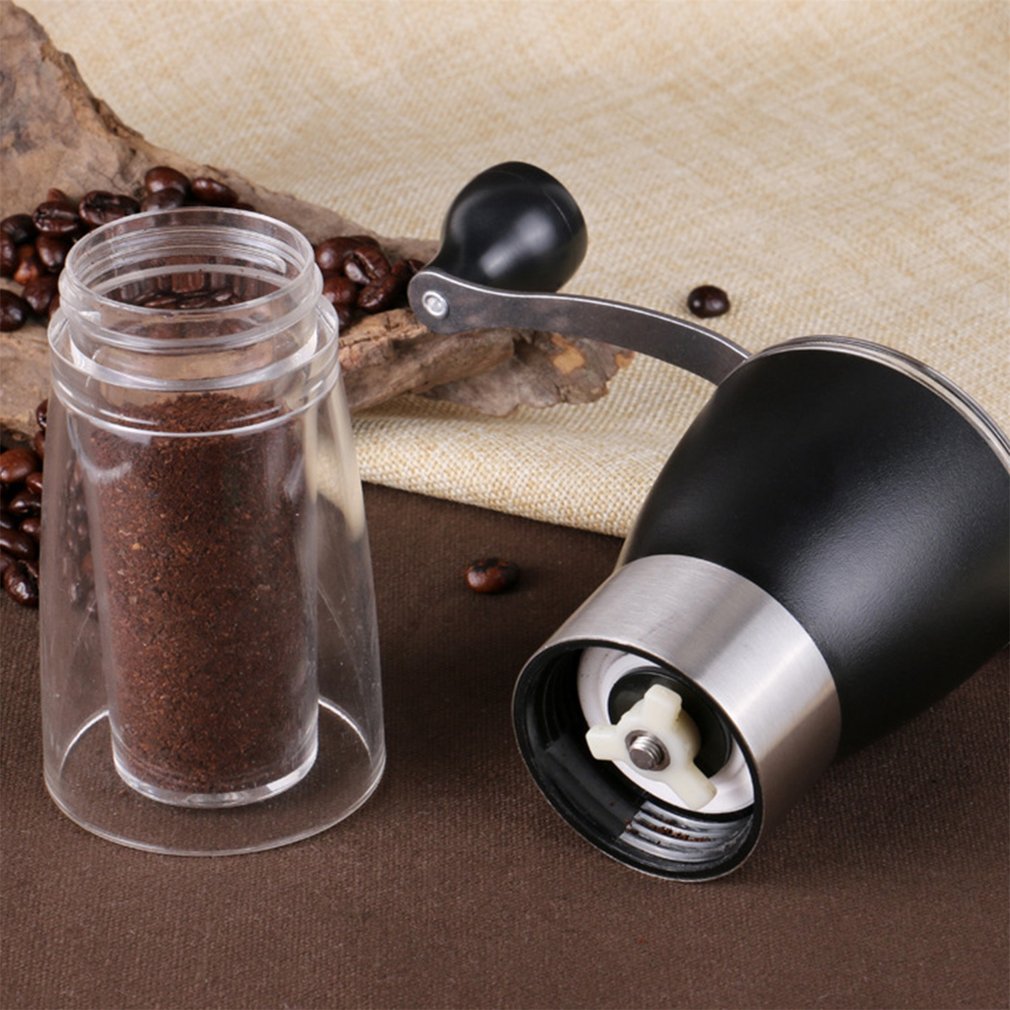 Håndkvern manuell kaffekvern plast kaffemaskin håndkvern til kaffebønne keramisk slipekjerne vaskbar kvern