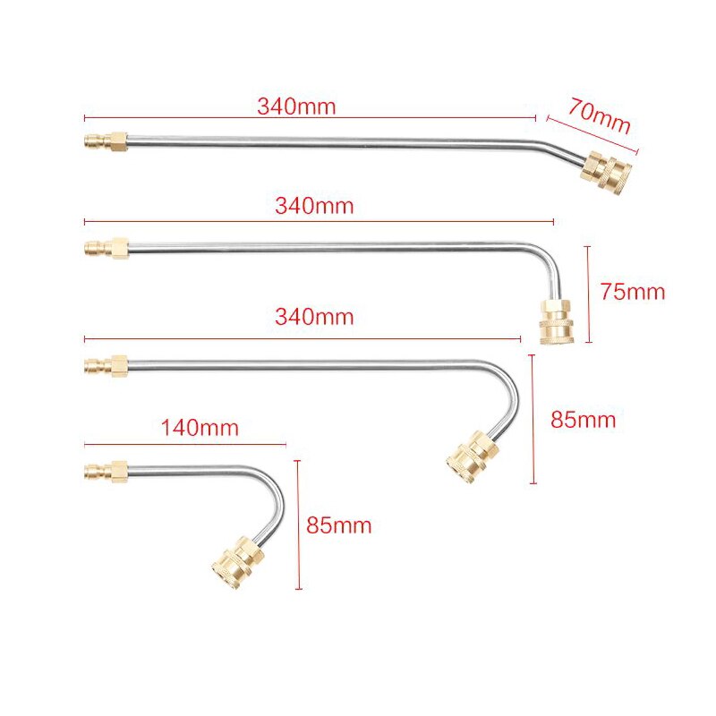 High Pressure Washer Gutter Cleaner Attachment For Lance/Wand 1/4" Quick Connect,for Lavor for Nilfisk for Bosch car accessories