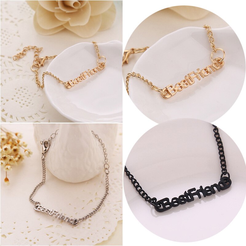 Vrouwen Beste Vriend Oneindige Partners Charm Bangle Armbanden Legering Hand Ketting Fijne Sieraden HSJ88