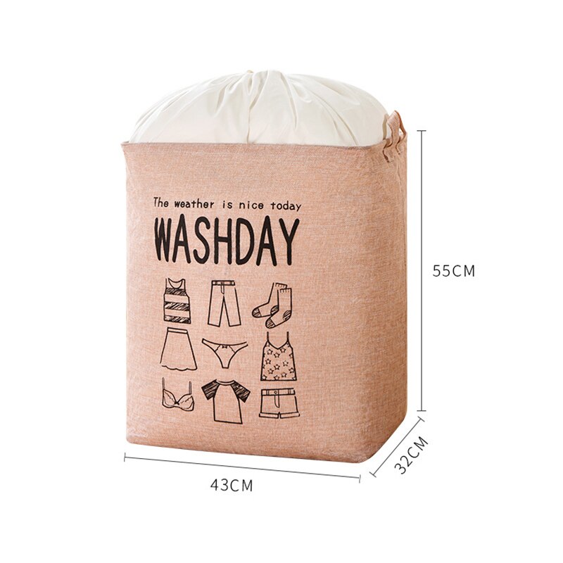 Cube Folding Laundry Basket Laundry Holder Organizer Dirty Clothes Storage Basket Toys Bucket Household Clothing Storage Bag