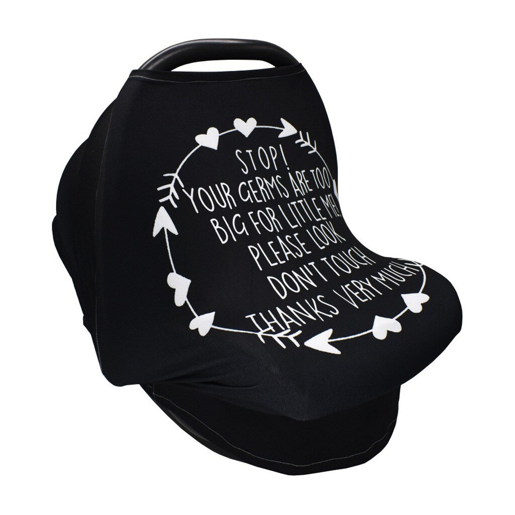 Baby dehnbar Pflege Stillen Abdeckung Multi Verwenden Auto Sitz Baldachin Kinderwagen Kleinkind Wagen Sitz Stillen Abdeckung Baby Autositz: schwarz