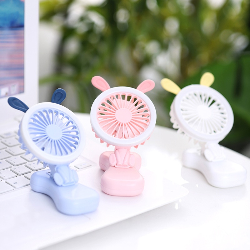 Usb Mini Ventilator Draagbare Handheld Oplaadbare Luchtkoeler Elektrische Kleine Ventilator Student Leuke Home Reizen Outdoor Fan Radiator