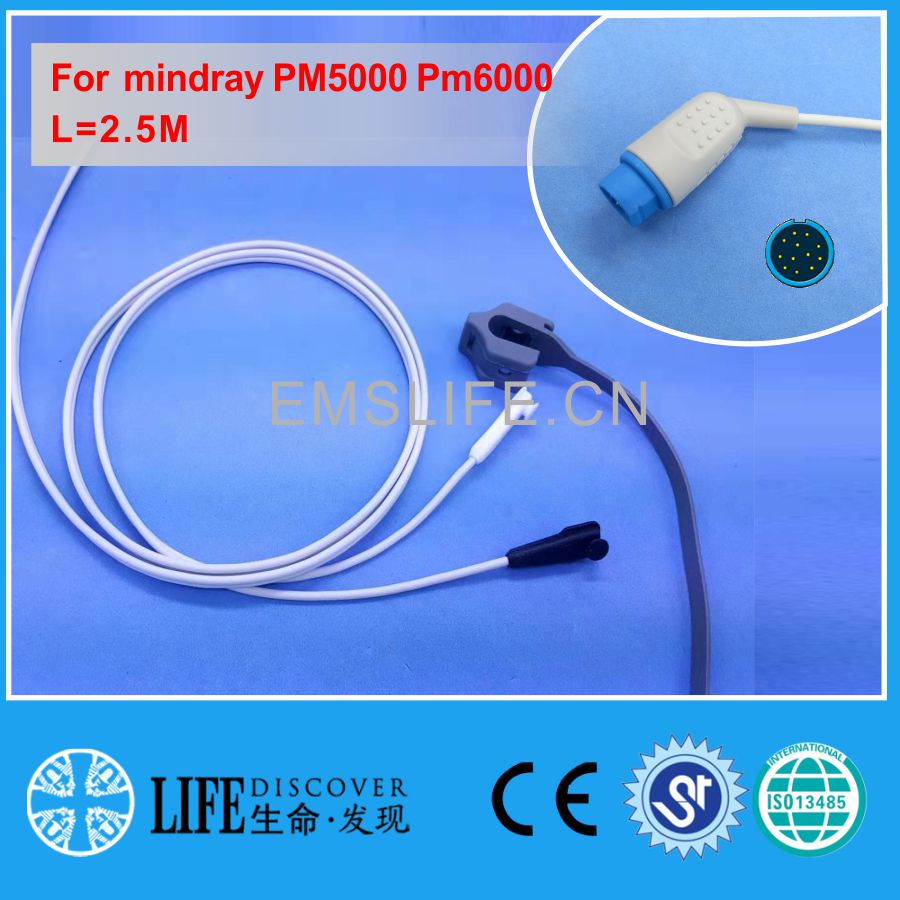 Lange Kabel Awt Volwassen Vinger Clip Spo2 Sensor Voor Mindray PM5000 PM6000 Patiënt Monitor: spo2 adapter cable