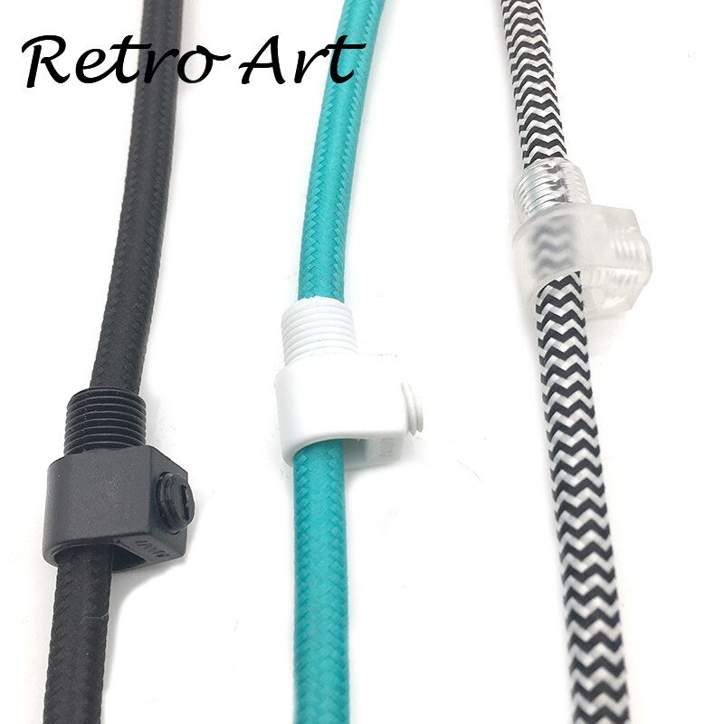 Threaded Cord grip plastic strain relief Wire Cap Lamps light Socket Cord Grip Strain Relief