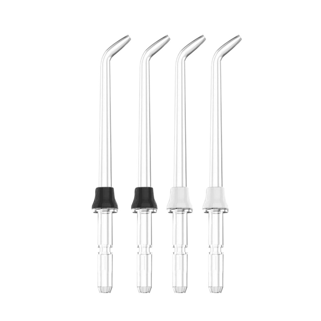 4pcs Water Flosser Tip Water Toothbrush Refill Head Teeth Cleaning Replacement for Waterpik: White