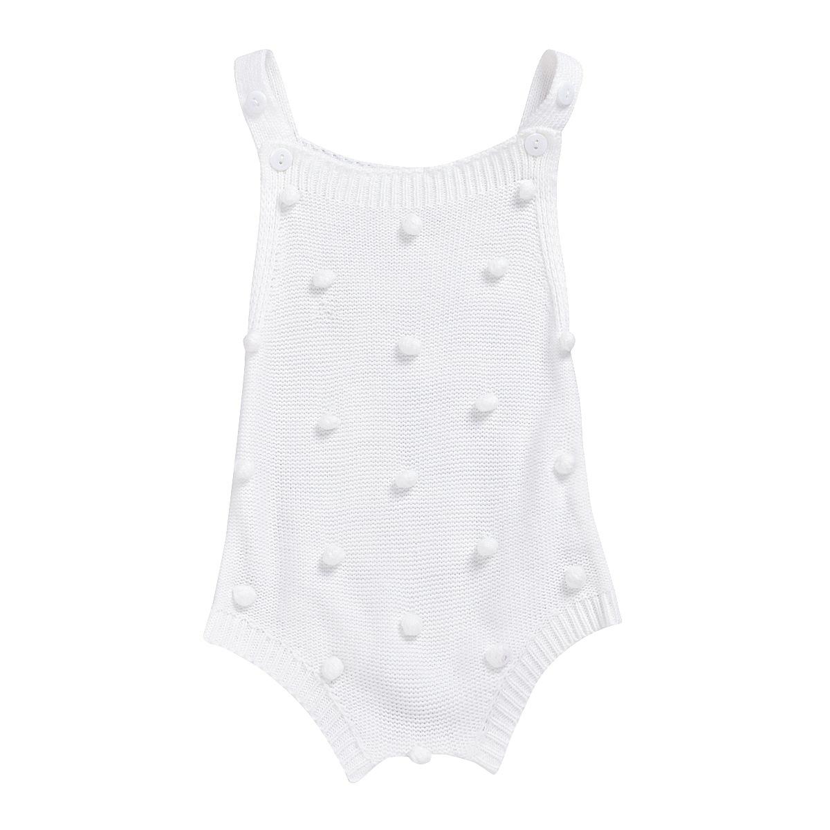 Hitomagic born baby girl klær body gutter barn jenter klær jumpsuit til sommer bukse spedbarn barn 0-18m: Hvit / 18m-100