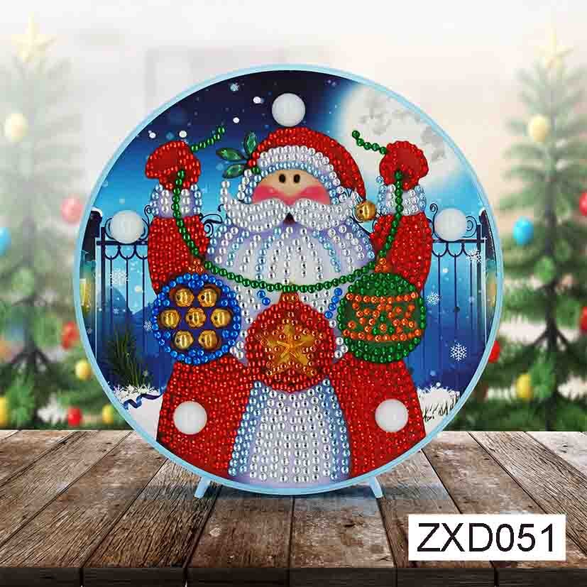 Diamond Painting LED Lamp Light 5D Diamond Embroidery Landscape DIY Diamond Mosaic Christmas Craft: ZXD051