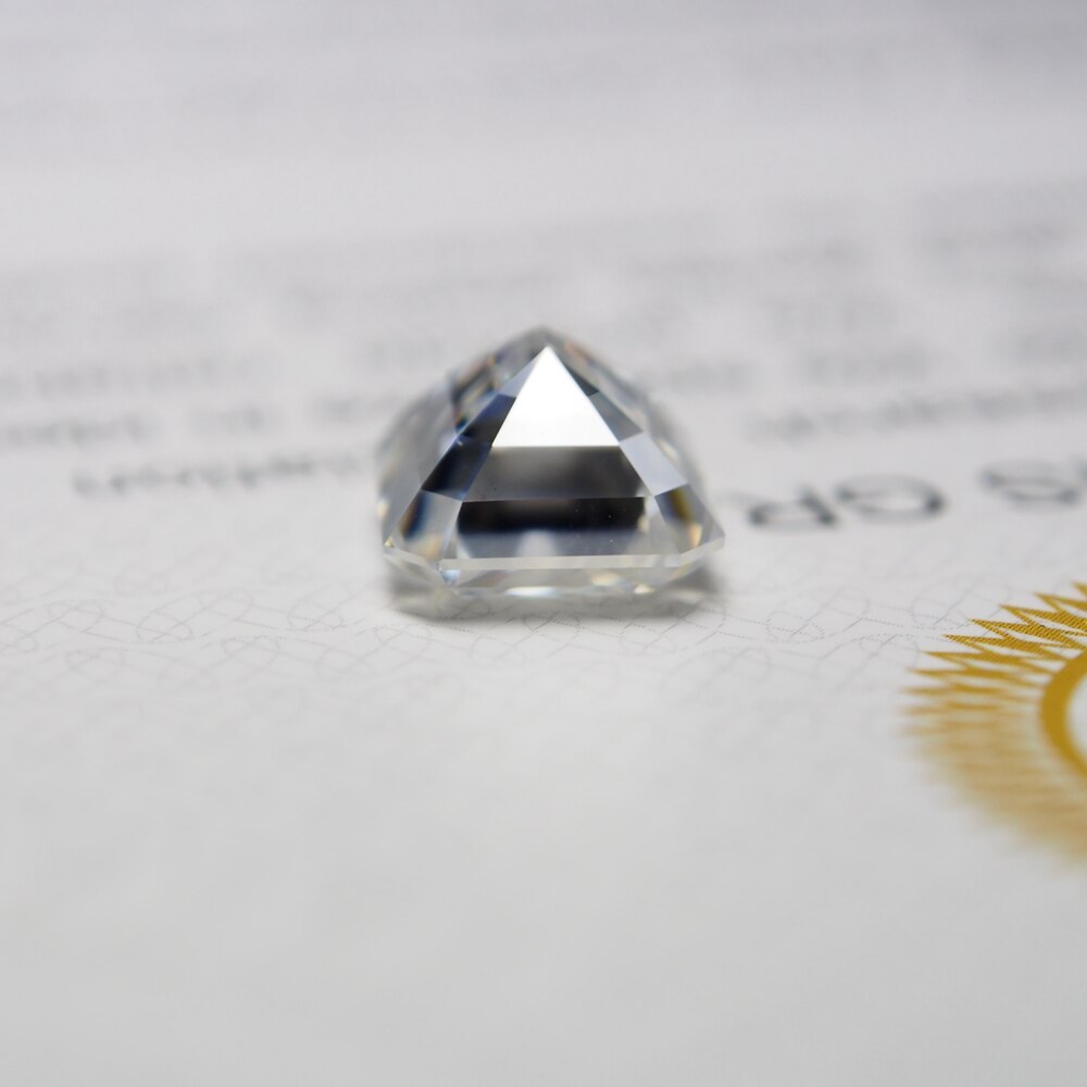 4*6mm taille émeraude 0.5 carat blanc Moissanite pierre Moissanite en vrac diamant pour la fabrication d'anneaux