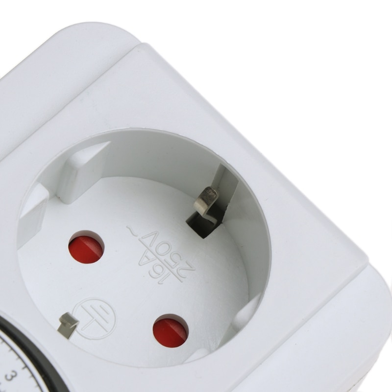 24H Mechanical Electrical EU Plug Program Timer Power Switch Socket Energy Saver 230V