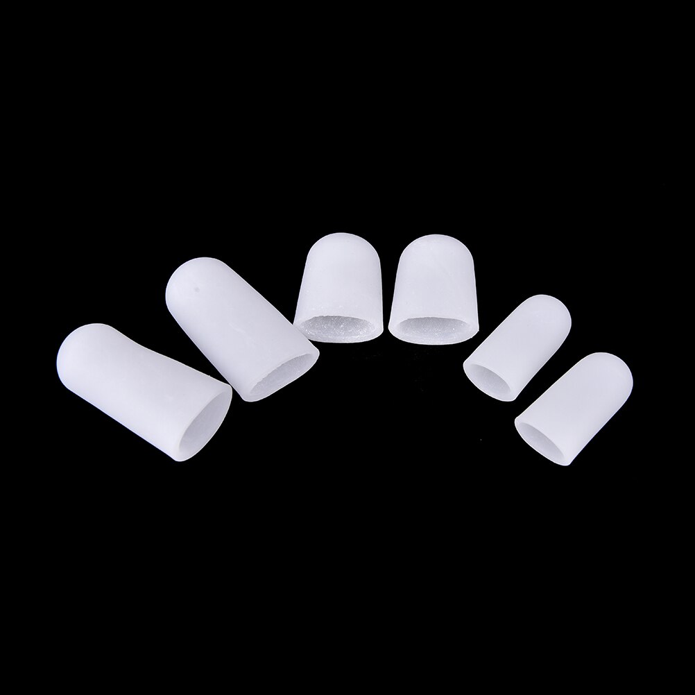 Tubes de Gel de Silicone, Bandage de protection des doigts et des orteils, soulagement de la douleur des pieds, protège-semelles de soins, 2 pièces, 3 tailles