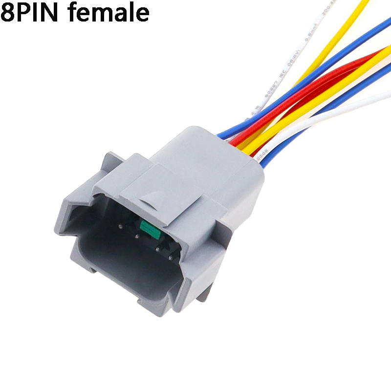 1 Pcs Deutsch DT connector with15cm Wiring harness DT06-2S/DT04-2P 2P 3P 4P 6P 8P 12P waterproof electrical connector: black