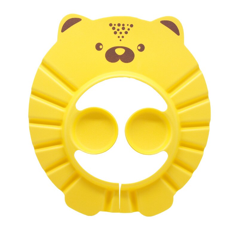 Kids Bath Visor Hat Children Waterproof Cap Safe Baby Shower Cap Adjustable Protect Eyes for 3M To 6Y Child Wash Hair Shield: Yellow