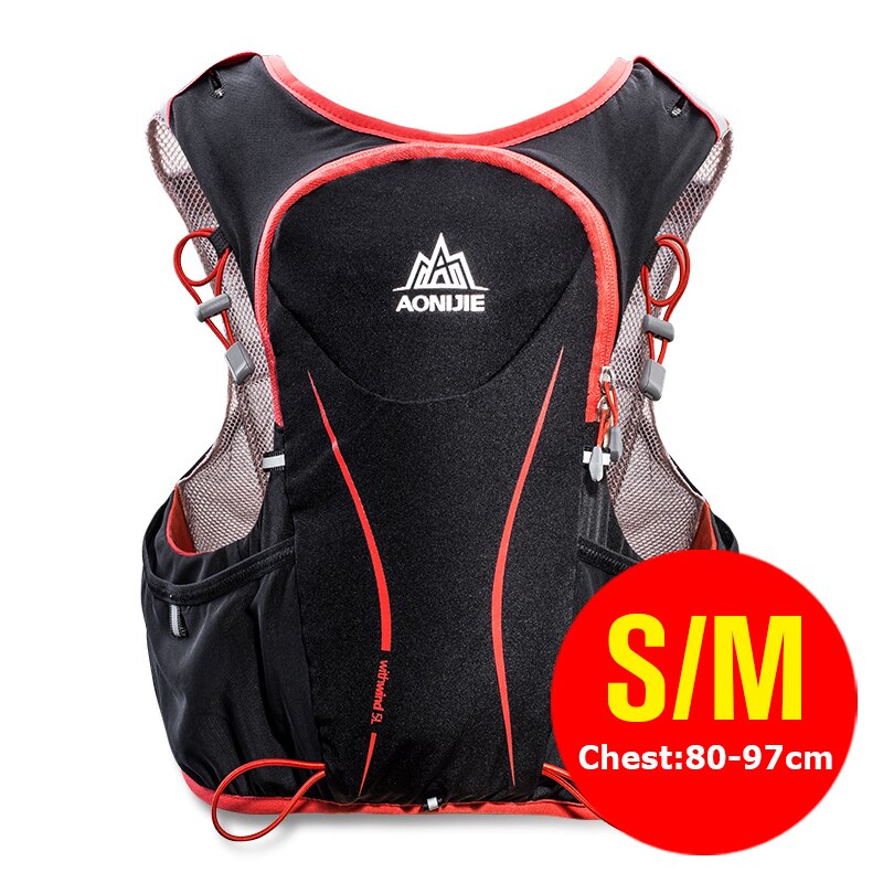 AONIJIE-Paquete de hidratación E906, mochila, chaleco, arnés, vejiga de agua, senderismo, Camping, correr, Maratón, deportes, 5L: E906 SM
