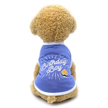 Transer ! Hond Shirts Hond Verjaardag Shirt Schilderen Polar Puppy Jas Huisdieren Kat Warme Kleding Zomer Kleding Voor Honden