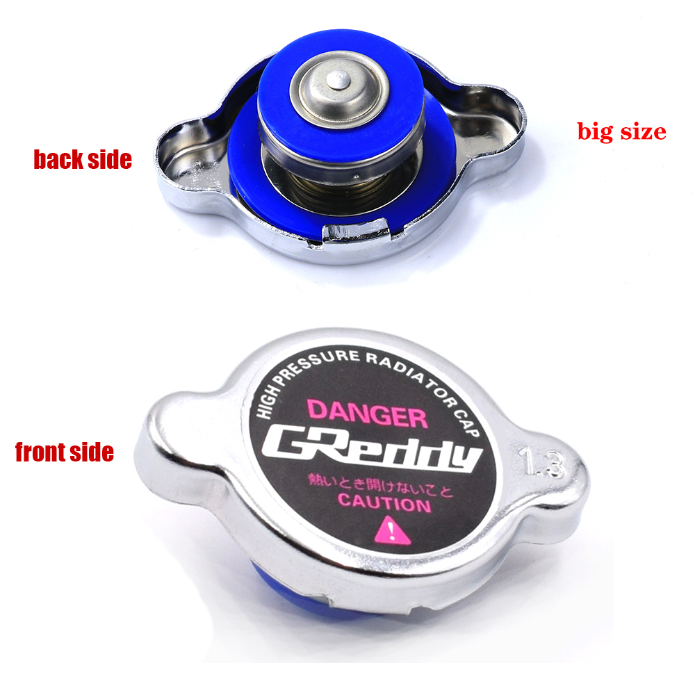 Wagen Styling Silber- GREDDI hoch Druck Kühler Deckel 1.3kg/cm Pro Universal-: groß Größe