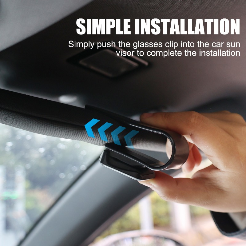 Soporte Universal para gafas de sol de coche, Clip para colgar, almacenamiento Interior, tarjeteros, parasol automático, accesorios de decoración para gafas