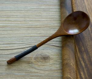 Negro rojo mango de madera cuchara Mini cucharas para sal hermosas artesanías 10 Uds de madera cocina cuchara: Plata