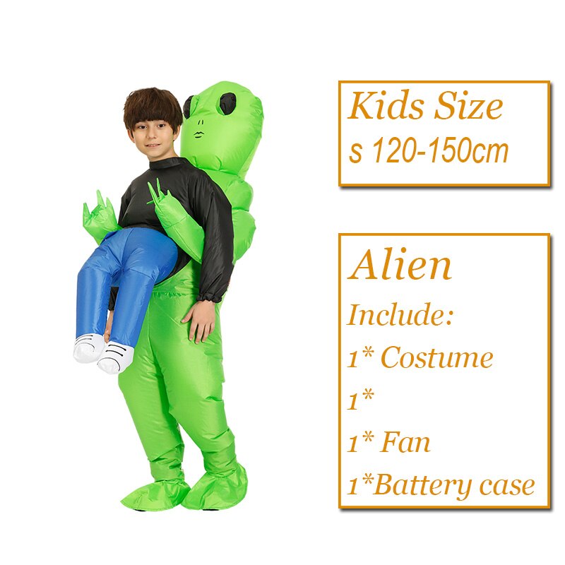 Disfraz inflable para adultos, disfraz inflable de Velociraptor, disfraz de dinosaurio de Halloween, disfraces de T REX para hombres, disfraces de fantasía, dinosaurio Cosplay: kids size 1166