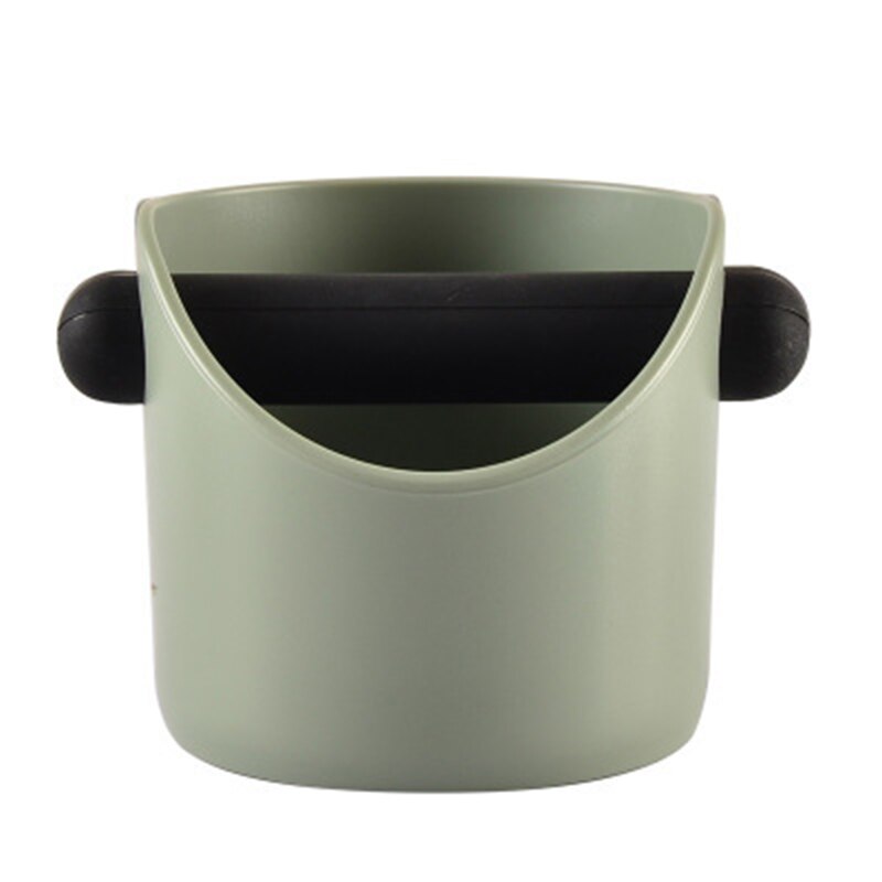 Coffee Grounds Box Ground Barrels Italian Coffee Knock Grounds Box Supporting Equipment Mini Coffee Grounds Container Ground: straight gray green