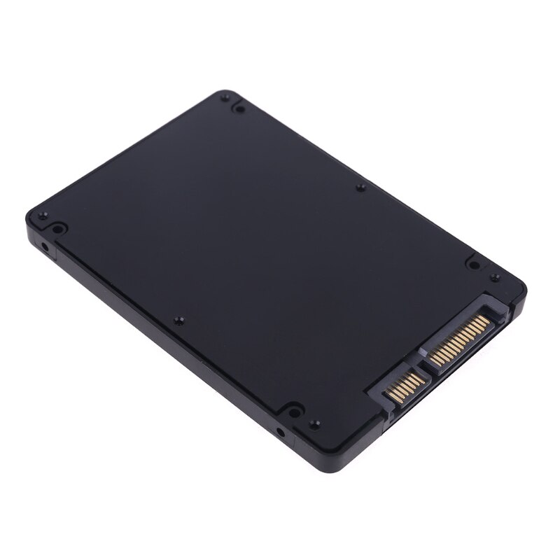 7mm mSATA SSD à 2.5 pouces SATA adaptateur boîtier convertisseur plastique boîtier de disque dur boîtier de disque dur externe: BK