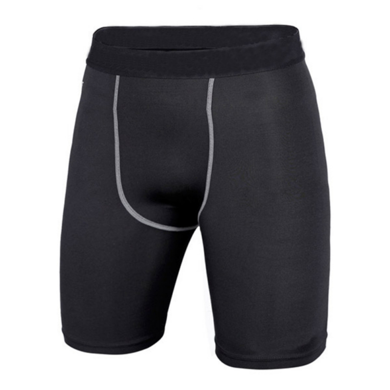 Schnell Trocken Männer Hosen Training Gym Engen Shorts Sport Compression Haut Briefs Camping Trekking Racing Reiten Muskel Show FigureN: Black / S