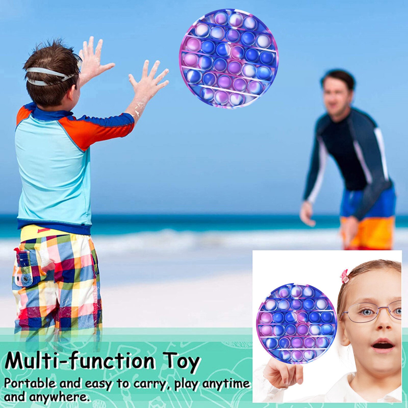 Novelty Fidget Anti-stress Popit Toys Push Bubble Sensory Pops Toy Autism Special Needs Decompression Relax Pressure Juguetes