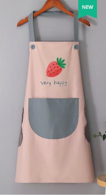 Tablier femme ménage cuisine étanche à l'huile personnalité travail vêtements H bandoulière résistant à l'huile tablier ménage: 6